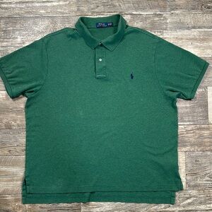 Polo Ralph Lauren Men's Green Polo Shirt, 2X
